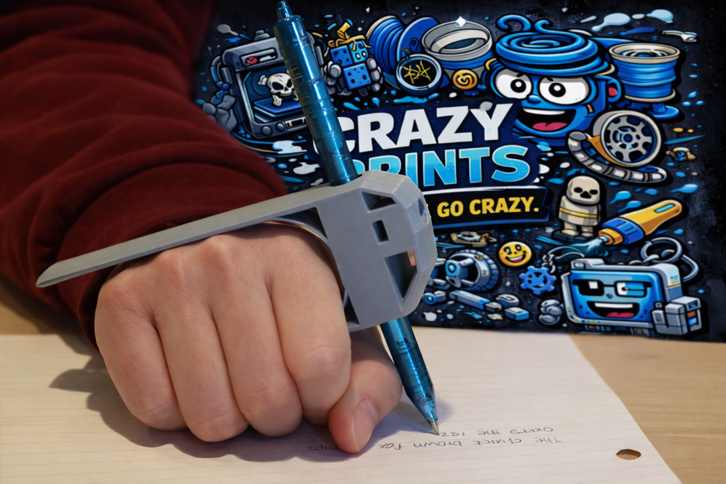 ASSISTED PALM PEN HOLDER